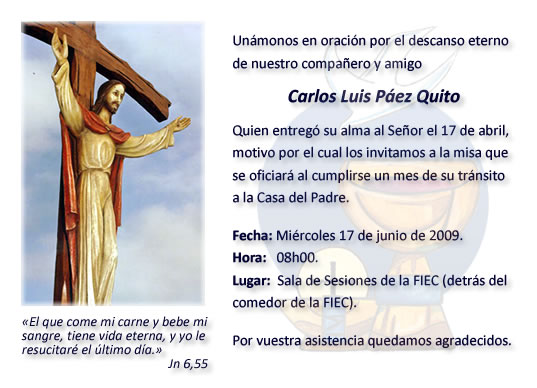 Una Invitacion Para Misa De Difunto Una Invitacion Para Misa De Difunto